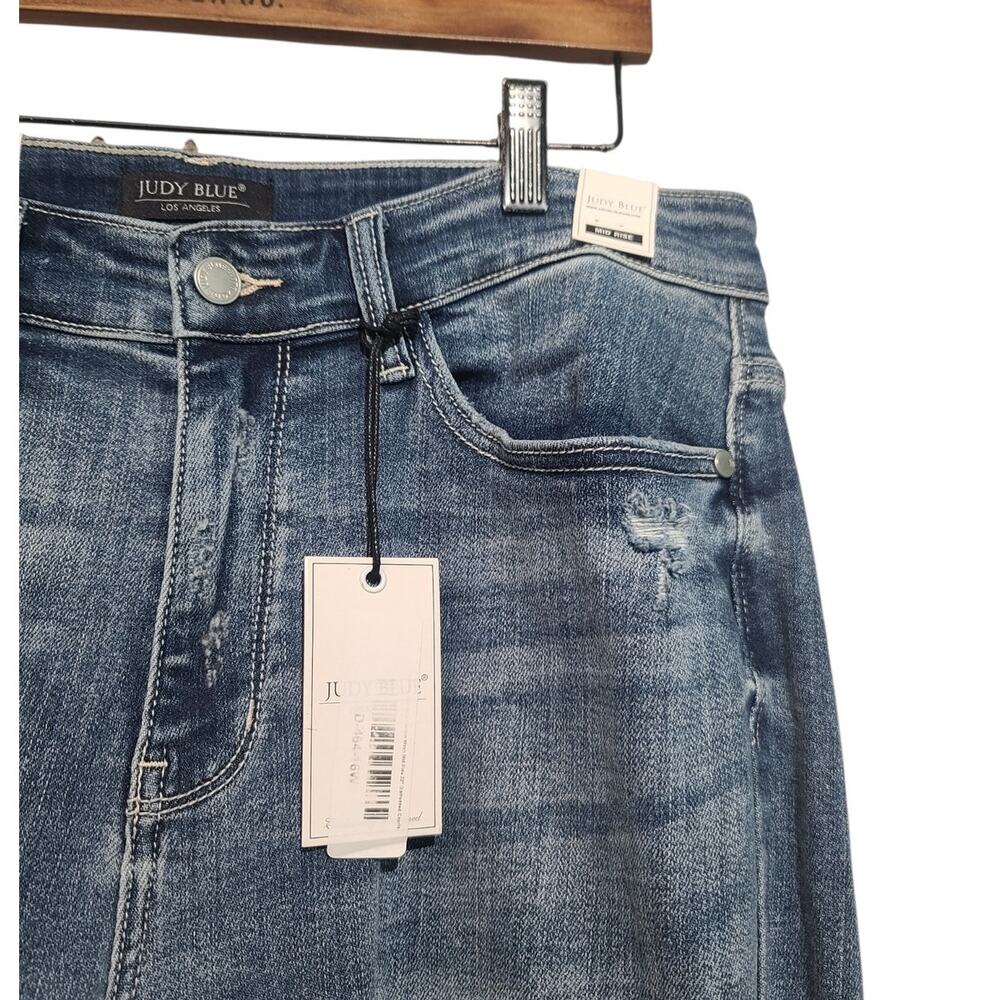 Judy Blue Skinny Fit Capri Jeans Distressed Stretch NWT 16W jb82258 - Picture 5 of 5